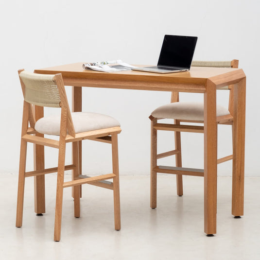 Silla de barra Nicosia esterillada