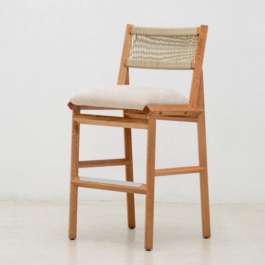 Silla de barra Nicosia esterillada