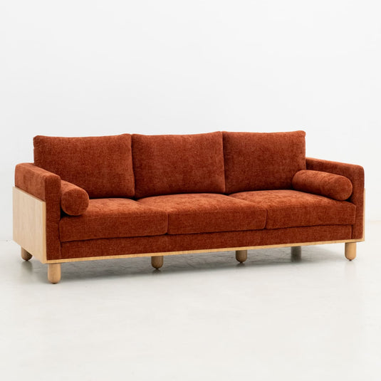 Sofá Toronto 3 puestos madera (Pata Redonda)