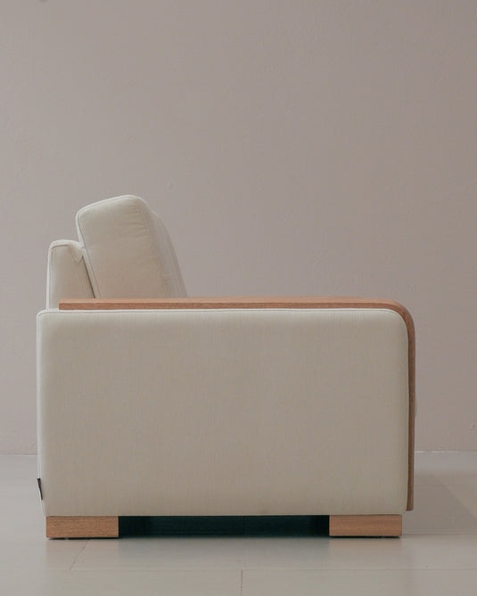 Sofá Pool 2p (brazo madera)