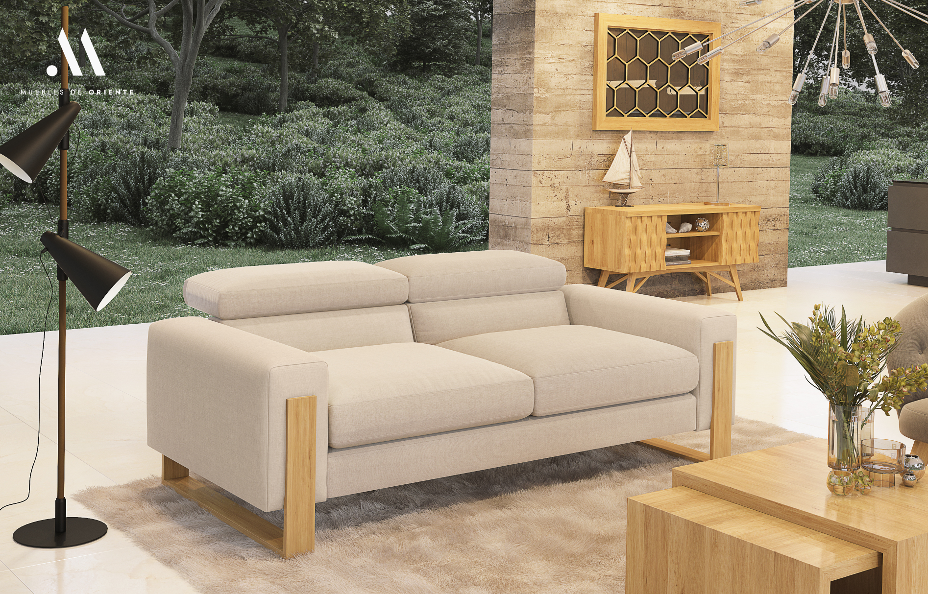 Sofá Cataluña y mesa centro Barcelona